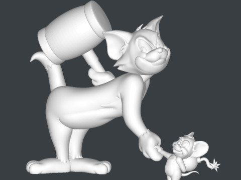Tom and Jerry 3Dプリントモデル