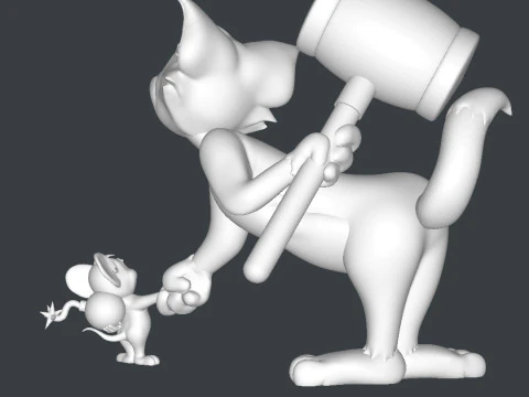 Tom and Jerry 3D Print Model