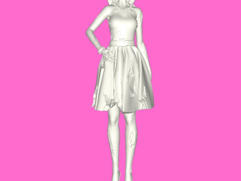 Zombie Barbie 3D Принт Модель