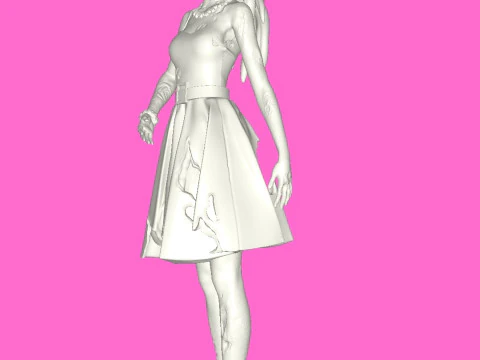 Zombie Barbie 3D Print Model