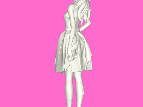 Zombie Barbie 3Dプリントモデル