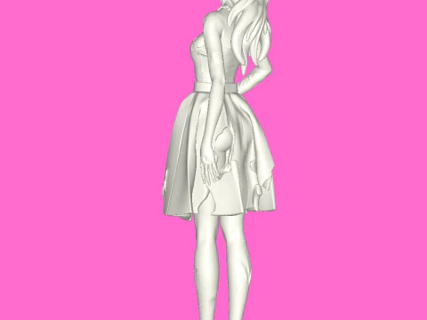 Zombie Barbie 3D Print Model