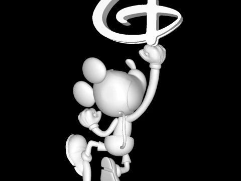 Mickey Mouse - Classic-Diorama 3D Print Model