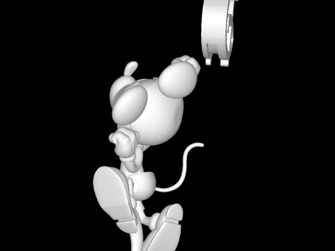 Mickey Mouse - Classic-Diorama 3D Print Model
