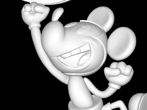 Mickey Mouse - Classic-Diorama 3D Print Model