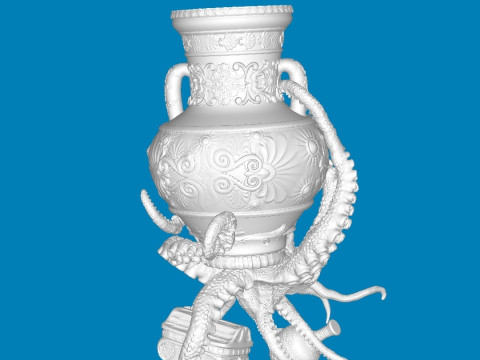 Octopus with an amphora Model do druku 3D