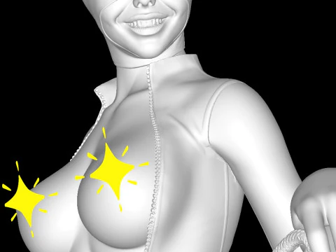 Catwoman 3D Print Model