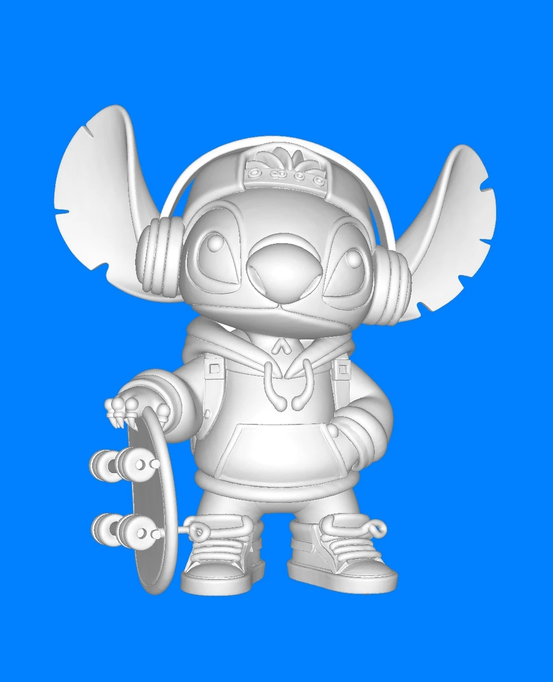 Urban Stitch Skate boarding 3D Print Model .c4d .max .obj .3ds .fbx .stl .blend 
