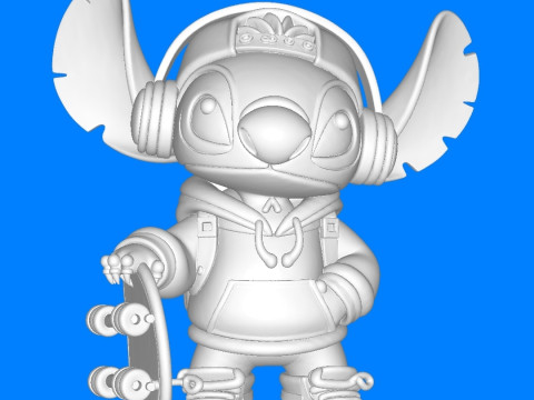 Urban Stitch Skate boarding 3Dプリントモデル