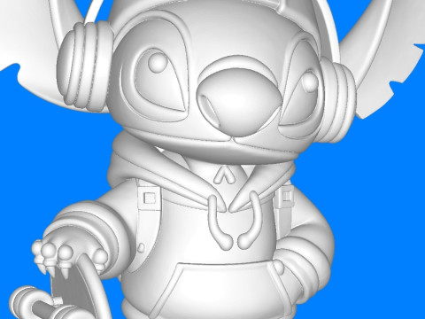 Urban Stitch Skate boarding 3D Print Model