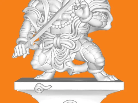 Tiger Warrior 3D Print Model