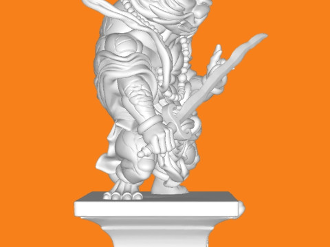 Tiger Warrior 3D प्रिंट मॉडल