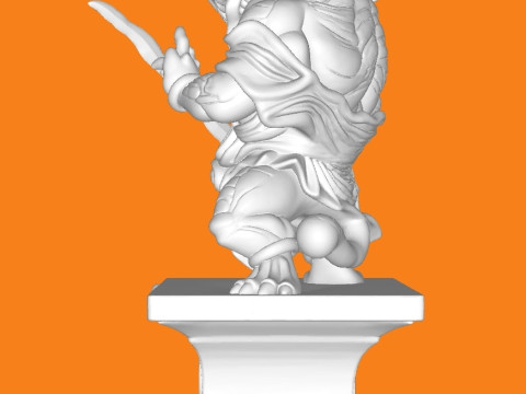 Tiger Warrior 3D प्रिंट मॉडल
