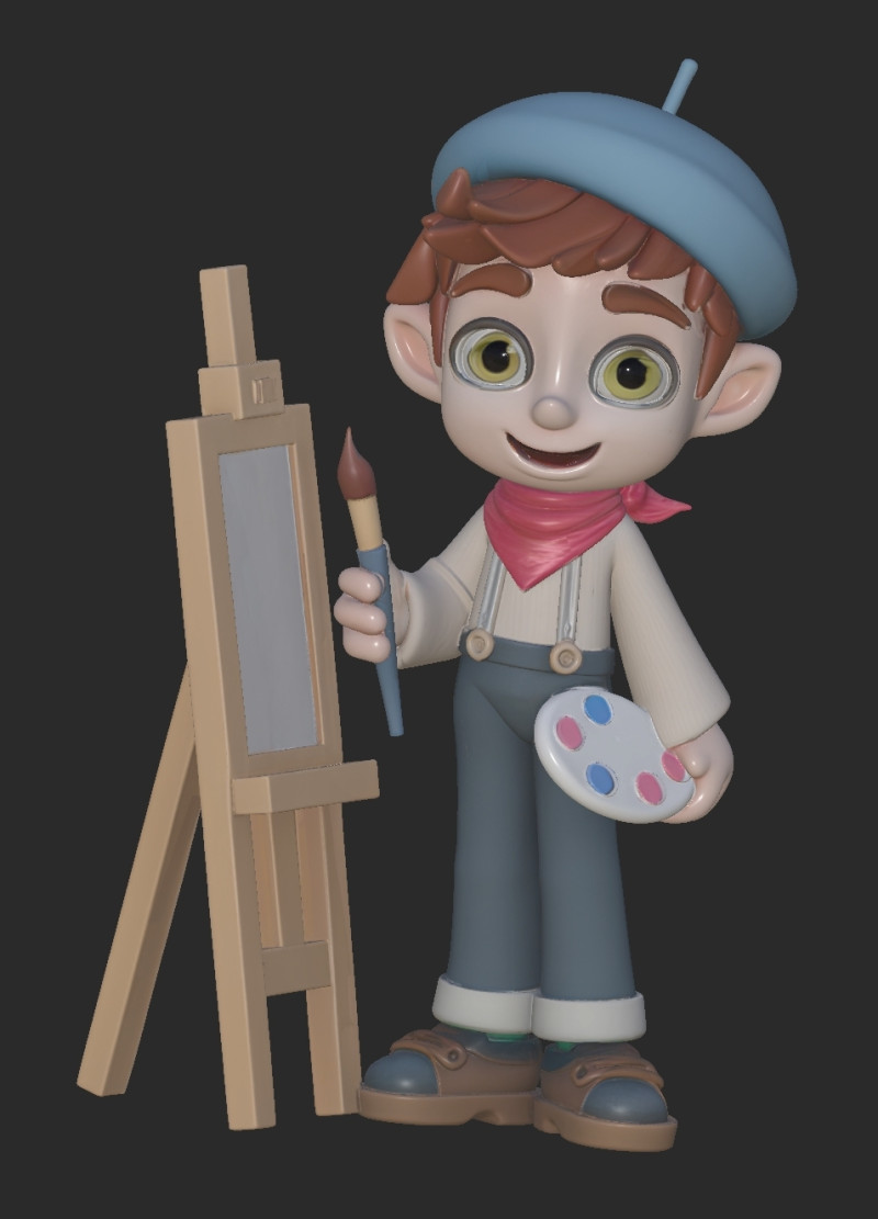 Painter 3D Druckmodell .c4d .max .obj .3ds .fbx .stl .blend 
