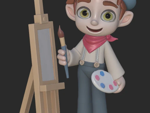 Художник 3D Принт Модель