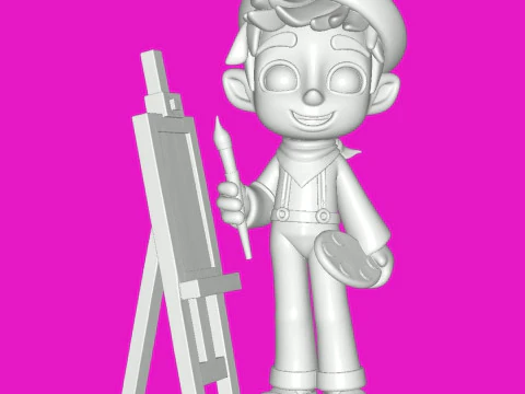 Painter 3D Print Model