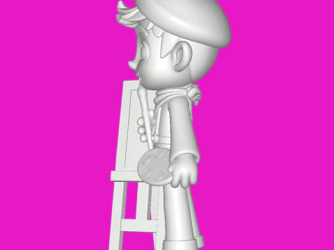 Painter 3D Print Model