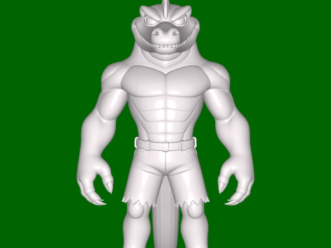 Crocodile 3D प्रिंट मॉडल