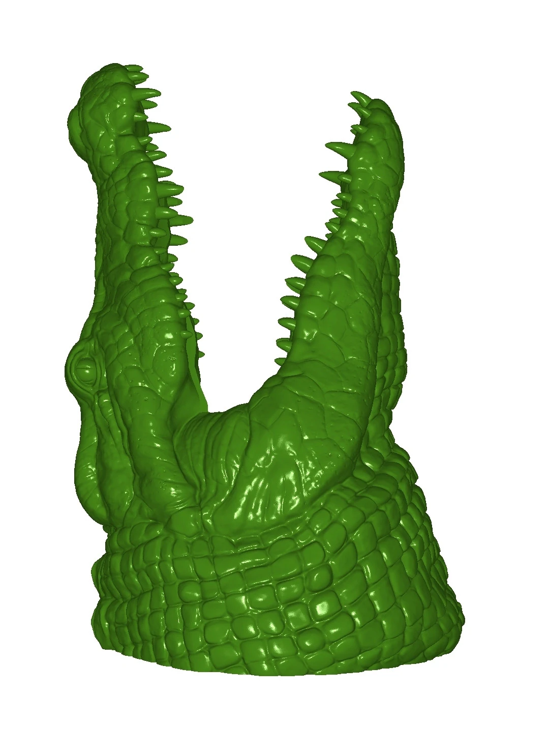 Crocodile bottle stand 3D Print Model .c4d .max .obj .3ds .fbx .stl .blend 