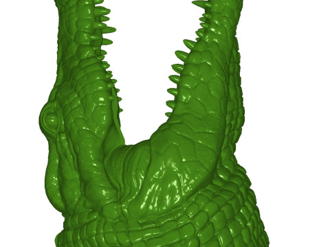 Crocodile bottle stand 3D Print Model