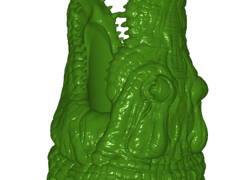Kroko-Flaschenst&auml;nder 3D Druckmodell