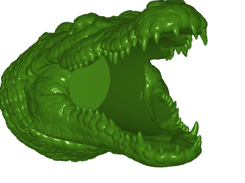 Crocodile bottle stand 3D Print Model