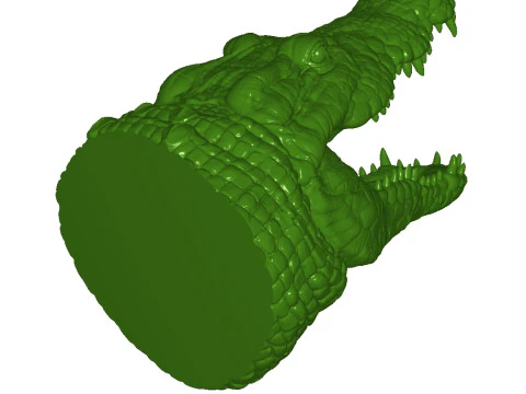 Crocodile bottle stand 3D Print Model