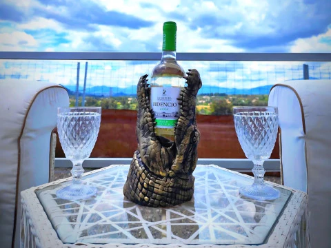Crocodile bottle stand 3D Print Model