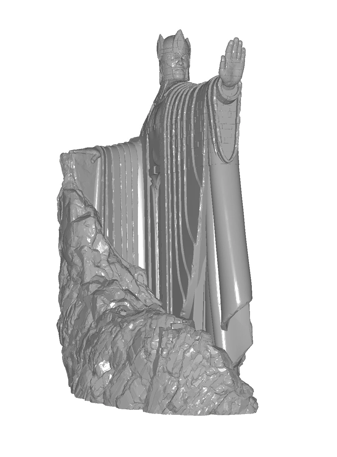 Argonate shelf Decor for books from the Lord of the Rings 3D Print Model .c4d .max .obj .3ds .fbx .stl .blend 