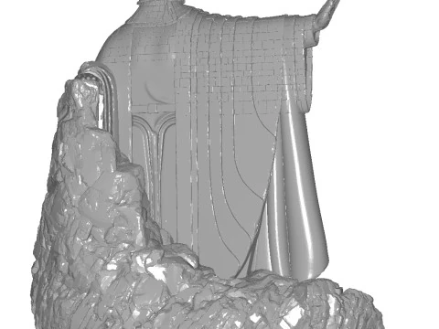 Argonate shelf Decor for books from the Lord of the Rings 3D Print Model