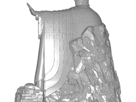 Argonate shelf Decor for books from the Lord of the Rings 3D Print Model