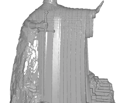 Argonate shelf Decor for books from the Lord of the Rings 3D Print Model