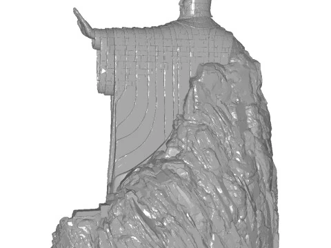 Argonate shelf Decor for books from the Lord of the Rings 3D Print Model