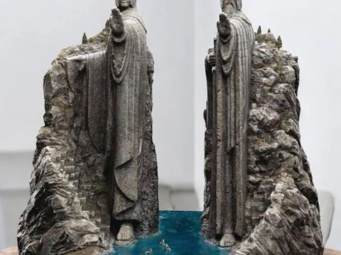 Argonate shelf Decor for books from the Lord of the Rings 3D Print Model