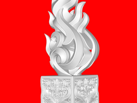 Elemente des Dekors 3D Druckmodell