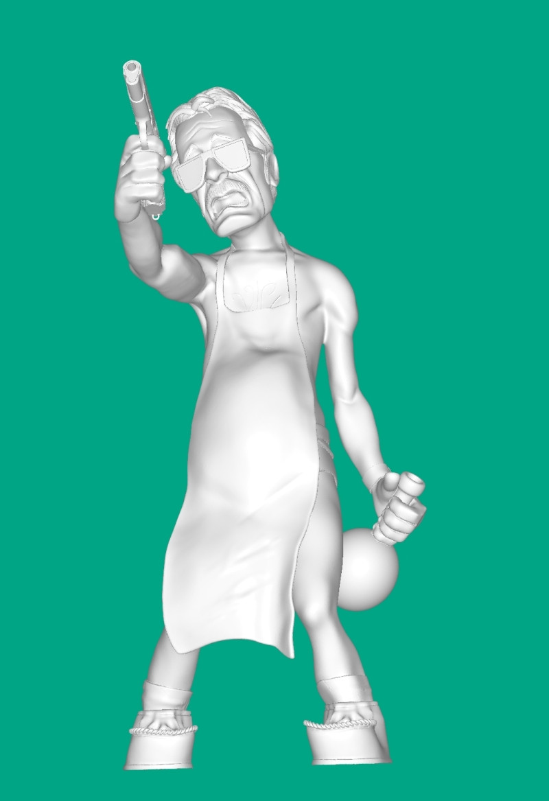 Liberando o mal Modelo de Impressão 3D .c4d .max .obj .3ds .fbx .stl .blend 