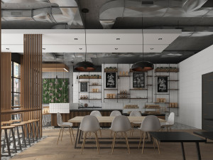 coffee house cafe 3D मॉडल