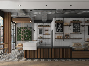 coffee house cafe 3D मॉडल