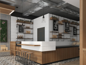 coffee house cafe 3D मॉडल