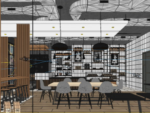 coffee house cafe 3D मॉडल