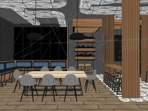 coffee house cafe 3D मॉडल