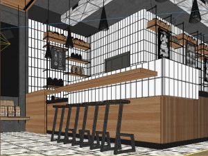 caffetteria Modello 3D