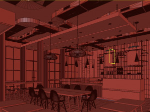 coffee house cafe 3D मॉडल