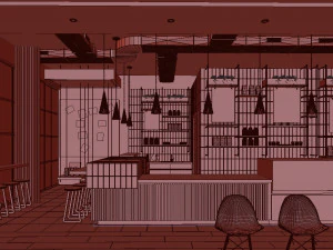 caffetteria Modello 3D