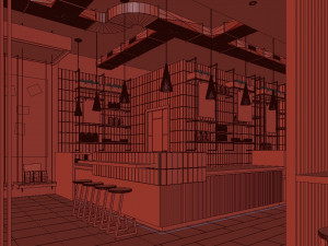 coffee house cafe 3D मॉडल