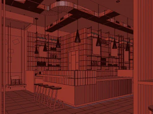 caffetteria Modello 3D