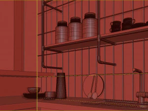 caffetteria Modello 3D