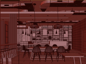 coffee house cafe 3D मॉडल