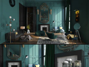 maison de luxe parisienne Modèle 3D