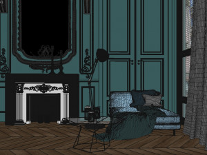 paris luxury house 3D Model